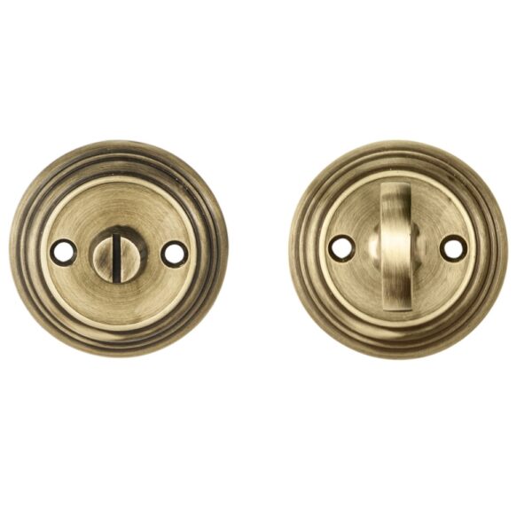 Carlisle Brass Turn & Release on Round Rose (4.9 x 67mm Spindle) - (Face Fix) - Florentine Bronze