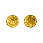 Carlisle Brass Turn & Release on Round Rose Small (4.9 x 67mm Spindle) - (Face Fix) - Polished Brass