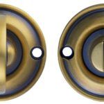 Carlisle Brass Turn & Release on Round Rose Small (4.9 x 67mm Spindle) - (Face Fix) - Florentine Bronze