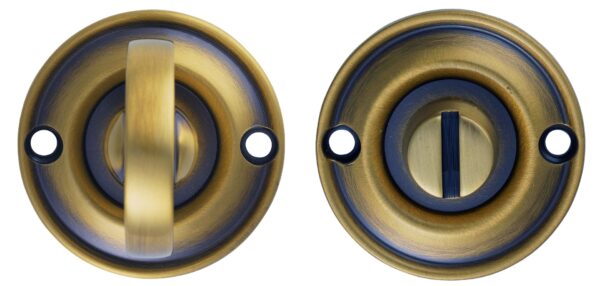 Carlisle Brass Turn & Release on Round Rose Small (4.9 x 67mm Spindle) - (Face Fix) - Florentine Bronze