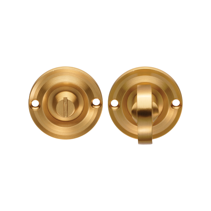 dk13sb.jpg Carlisle Brass Turn & Release on Round Rose Small (4.9 x 67mm Spindle) - (Face Fix) - Satin Brass - Image 1