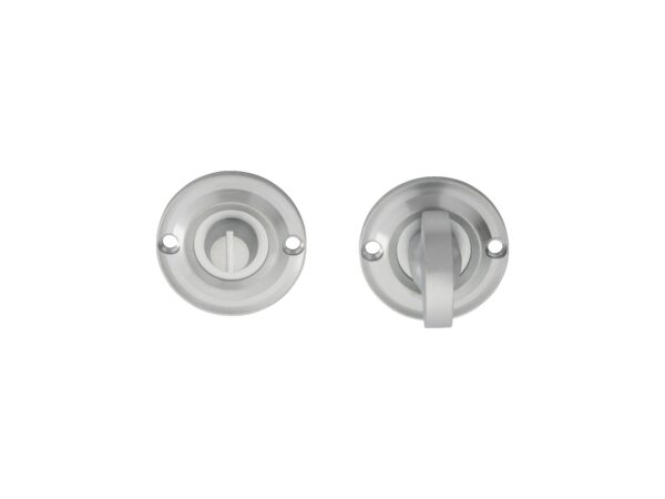 Carlisle Brass Turn & Release on Round Rose Small (4.9 x 67mm Spindle) - (Face Fix) - Satin Chrome