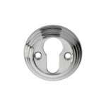 Carlisle Brass Escutcheon Euro Profile Round Face Fix - Polished Chrome