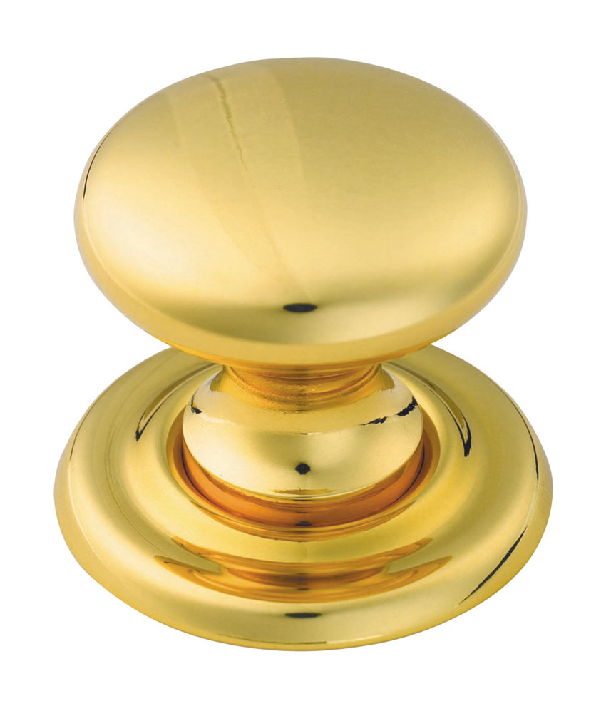 dl47_2.jpg Carlisle Brass Victorian Knob 32mm - Polished Brass - Image 1