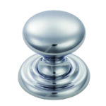 Carlisle Brass Victorian Knob 32mm - Polished Chrome