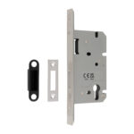 Eurospec 60mm DIN Euro Deadlock - Square - Satin Stainless Steel
