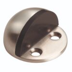 Eurospec 24 x 44mm - Floor Mounted Shielded Doorstop - Satin Stainless Steel