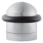 Carlisle Brass Floor Mounted Doorstop - Satin Chrome