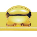 Carlisle Brass Espagnolette - Oval Knob Set with 2 x 1.2 Mtr Brass Rods & Keepers - Polished Brass