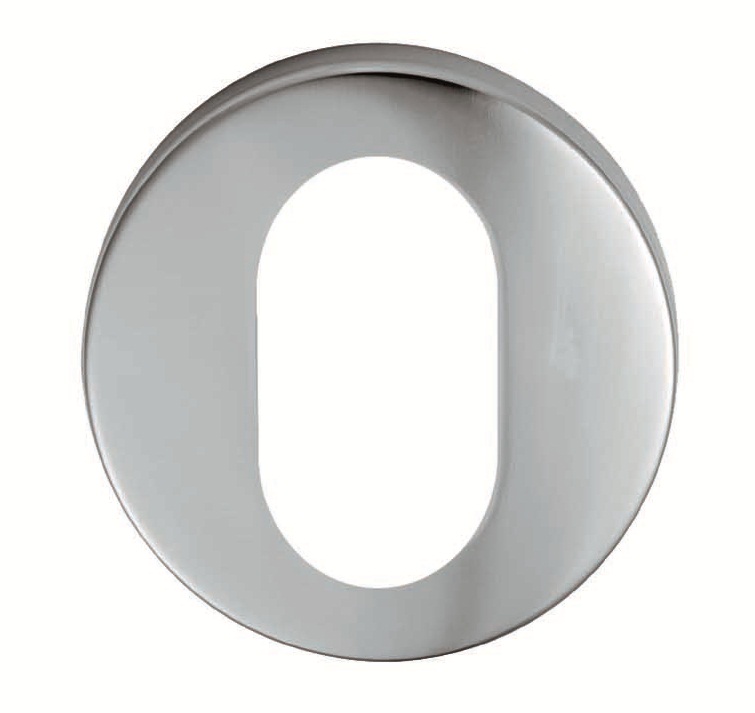 esu9005saa.jpg Eurospec Escutcheon - Oval Profile on Concealed Fix Round Rose - Satin Anodised Aluminium - Image 1