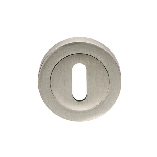 Carlisle Brass Escutcheon - Lock Profile - Screw-on Round Rose - Satin Nickel