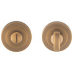 Carlisle Brass Turn & Release - 5mm Spindle - Screw-on Round Rose - Antique Brass