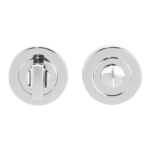 I-Tesori Turn & Release - 5mm Spindle - Screw-on Round Rose - Polished Chrome