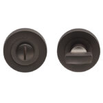 Carlisle Brass Turn & Release - 5mm Spindle - Screw-on Round Rose - Matt Bronze
