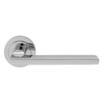 I-Tesori Trentino Lever on Sprung Screw-on Round Rose - Polished Chrome