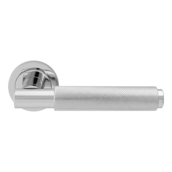 I-Tesori Varese Lever on Sprung Screw-on Round Rose - Polished Chrome