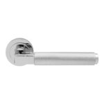 I-Tesori Terazzo Knurled Lever on Sprung Screw-on Round Rose - Polished Chrome