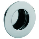 Eurospec 80mm Dia. - Flush Pull - Circular - Bright Stainless Steel