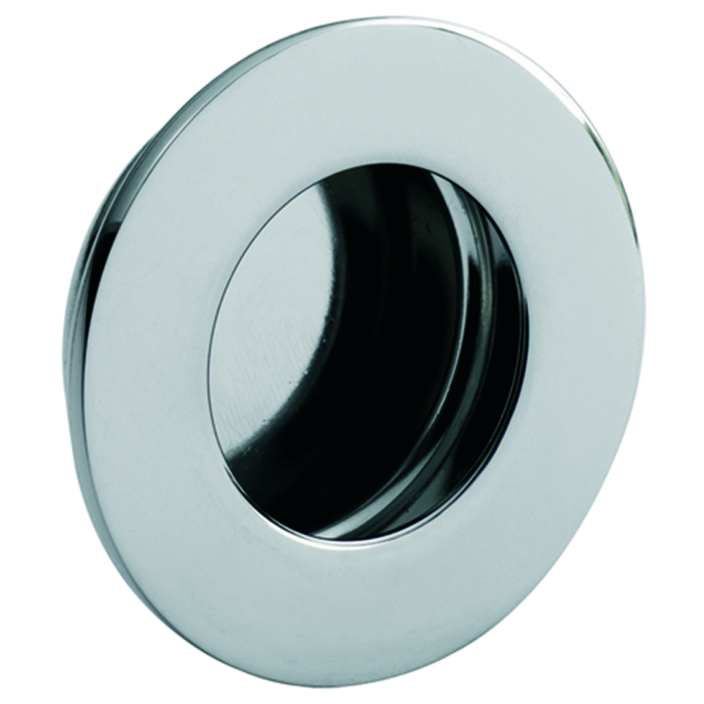 fph1003bss.jpg Eurospec 80mm Dia. - Flush Pull - Circular - Bright Stainless Steel - Image 1