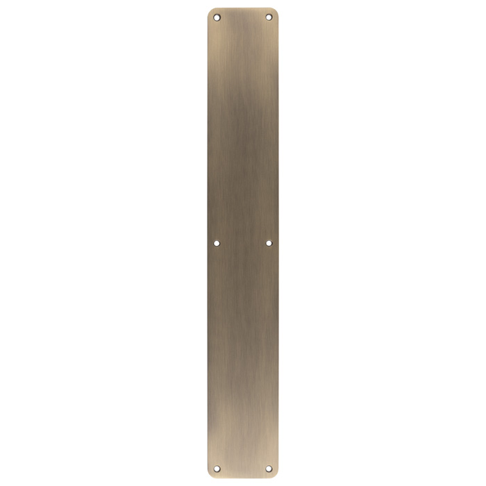 fpp1500ab.jpg Eurospec 500 x 75mm - Finger Plate - Plain - Antique Brass - Image 1
