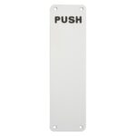 Eurospec Finger Plate 300 x 75mm - Push - Satin Anodised Aluminium