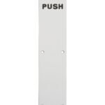Eurospec Finger Plate 350 x 75mm - Push - Satin Anodised Aluminium