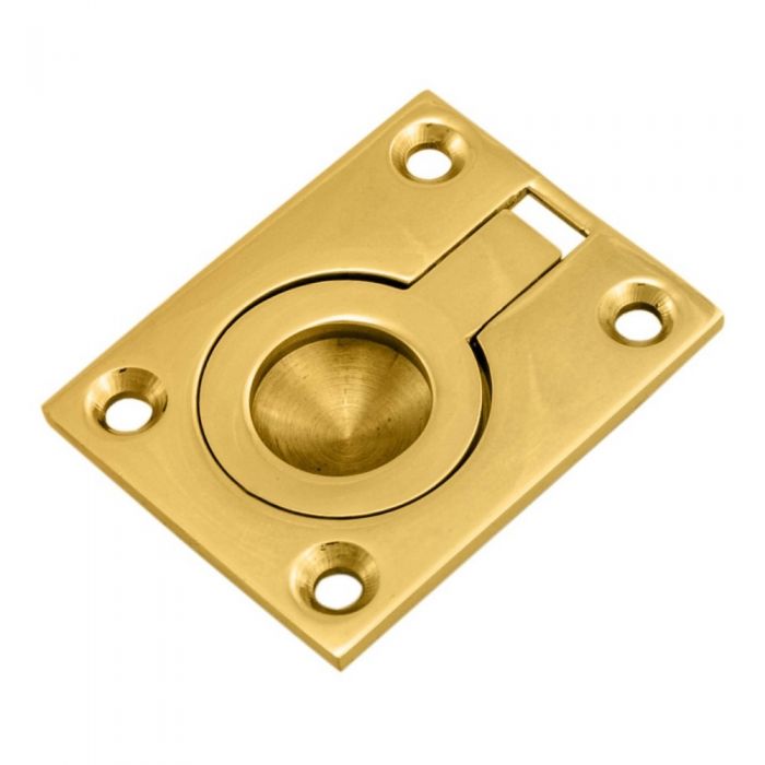 frp50_1.jpg Carlisle Brass Flush Pull Ring - Polished Brass - Image 1