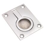 Carlisle Brass Flush Pull Ring - Satin Chrome
