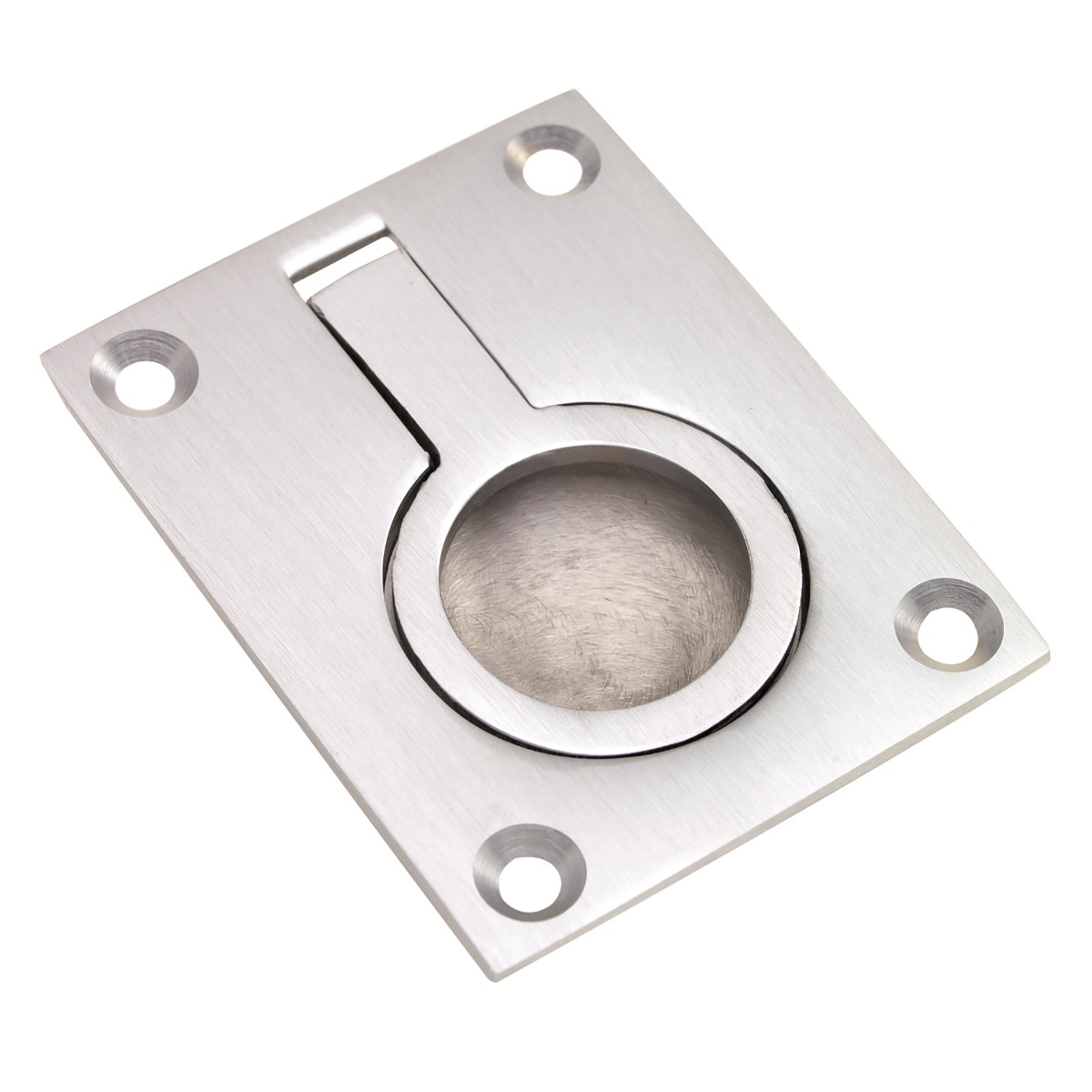 frp63sc.jpg Carlisle Brass Flush Pull Ring - Satin Chrome - Image 1
