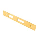 Eurospec Forend Strike & Fixings - Bas/Ess/Lss - Square - Stainless Brass