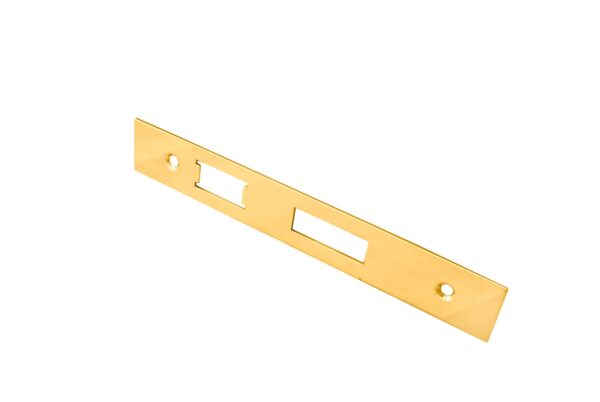 Eurospec Forend Strike & Fixings - Bas/Ess/Lss - Square - Stainless Brass