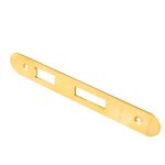 Eurospec Forend Strike & Fixings - Bas/Ess/Lss - Radius - Stainless Brass