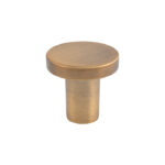 Carlisle Brass Circular Cupboard Knob 26mm Dia - Antique Brass