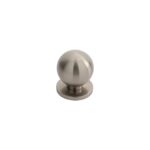 Carlisle Brass 25mm Stainless Steel Ball Knob W/ Rose - Satin Nickel