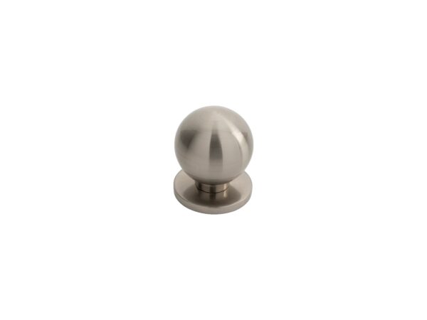 Carlisle Brass 25mm Stainless Steel Ball Knob W/ Rose - Satin Nickel