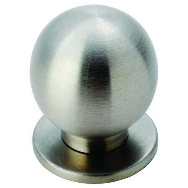 Carlisle Brass 25mm Stainless Steel Ball Knob W/ Rose