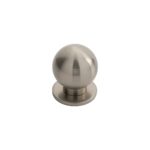 Carlisle Brass 30mm Stainless Steel Ball Knob W/ Rose - Satin Nickel