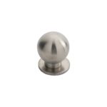Carlisle Brass 30mm Stainless Steel Ball Knob W/ Rose