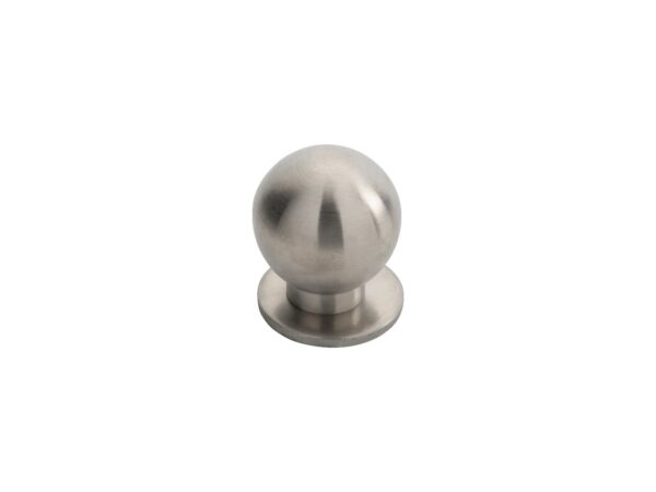 Carlisle Brass 30mm Stainless Steel Ball Knob W/ Rose