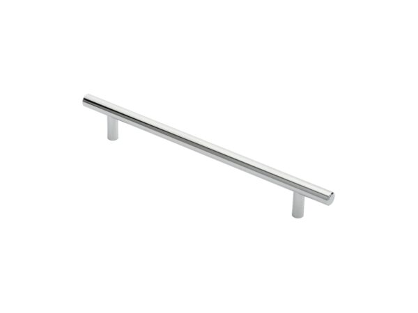 Carlisle Brass 12mm Dia. T-Bar Pull Handle - 192mm C/C - Bolt Through Fixing - Polished Chrome