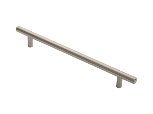 Carlisle Brass 12mm Dia. T-Bar Pull Handle - 192mm C/C - Bolt Through Fixing - Satin Nickel