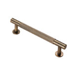 Carlisle Brass Knurled Cabinet Pull Handle 128mm C/C - Antique Brass