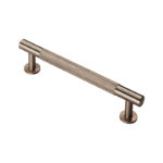 Carlisle Brass Knurled Cabinet Pull Handle 128mm C/C - Satin Nickel