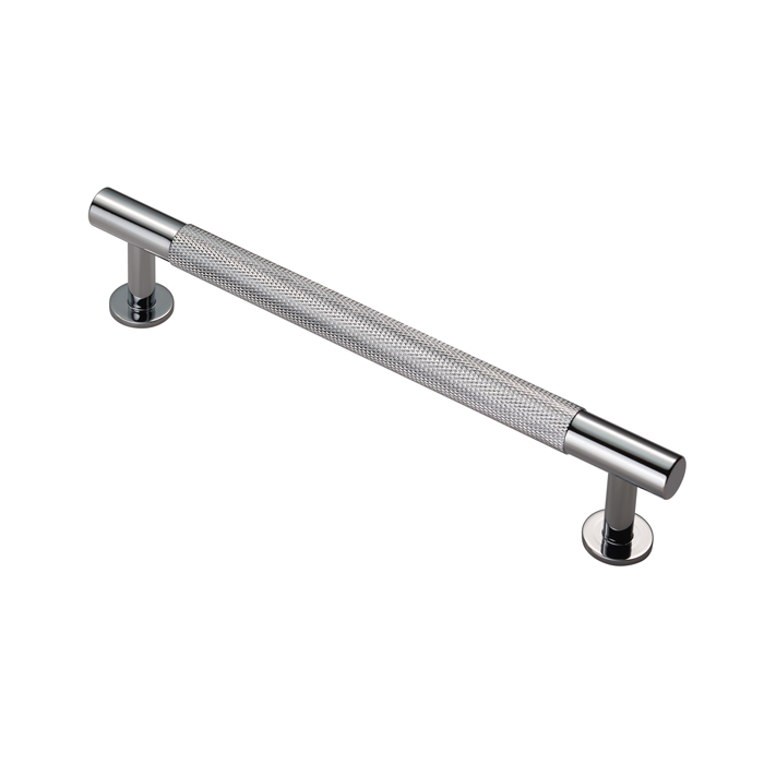 ftd700ccp.jpg Carlisle Brass Knurled Cabinet Pull Handle 160mm C/C - Polished Chrome - Image 1