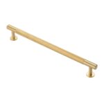 Carlisle Brass Knurled Cabinet Pull Handle 224mm C/C - Satin Brass