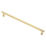 Carlisle Brass Knurled Cabinet Pull Handle 320mm C/C - Satin Brass
