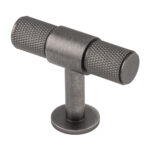Carlisle Brass Knurled Cabinet T-Bar Knob - Anthracite