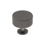 Carlisle Brass Knurled Cabinet Radio Knob - Anthracite