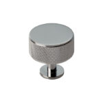 Carlisle Brass Knurled Cabinet Radio Knob - Polished Chrome