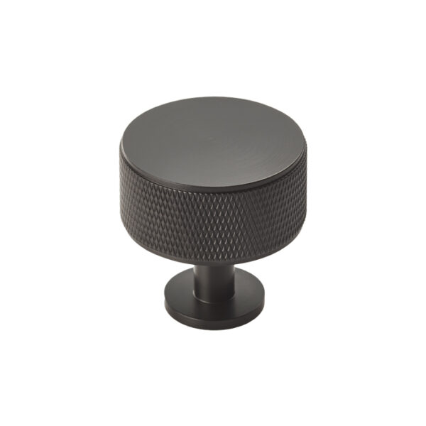 Carlisle Brass Knurled Cabinet Radio Knob - Matt Black